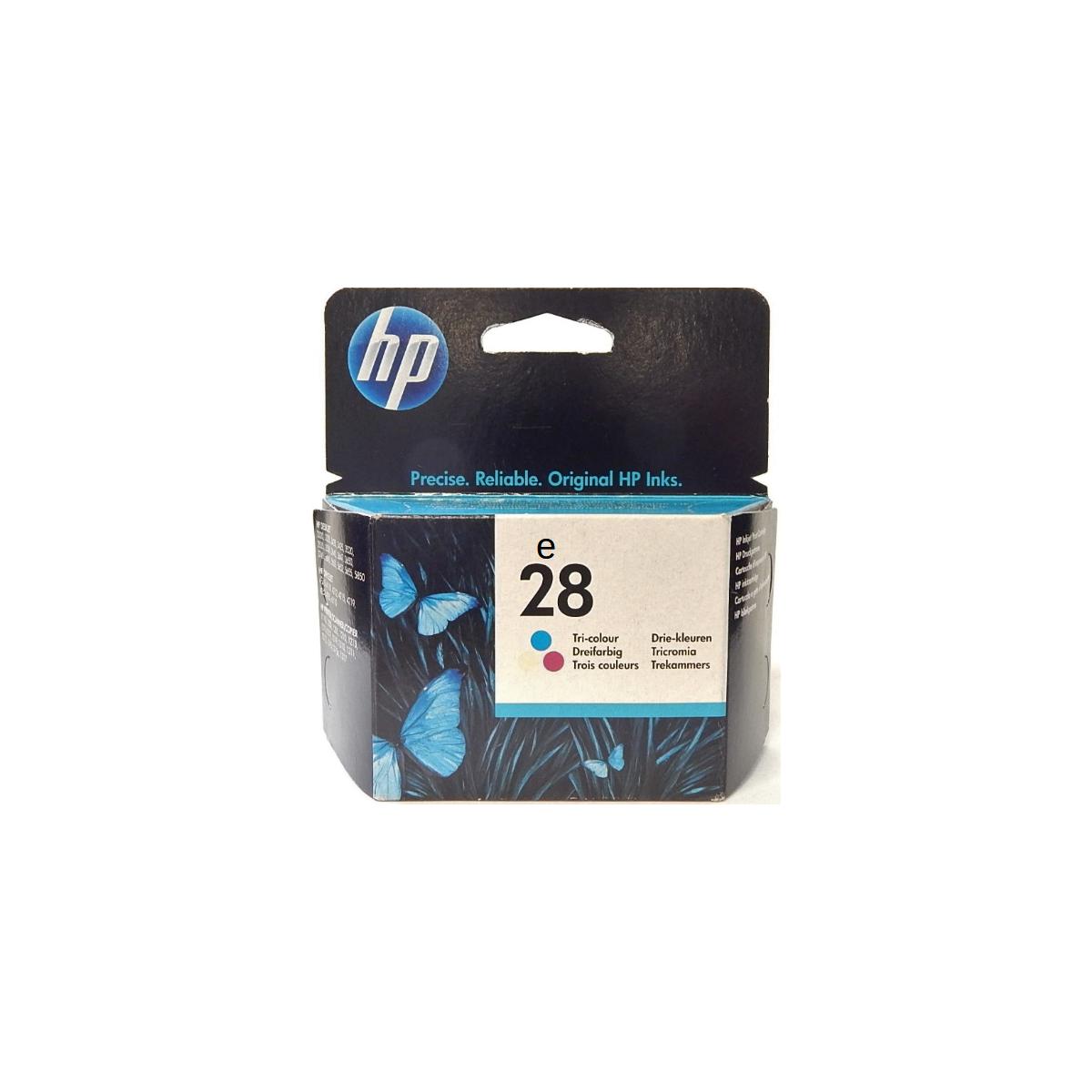 Genuine HP 28 Tri-Color Ink Cartridge – C8728AE – For OfficeJet & DeskJet Printers